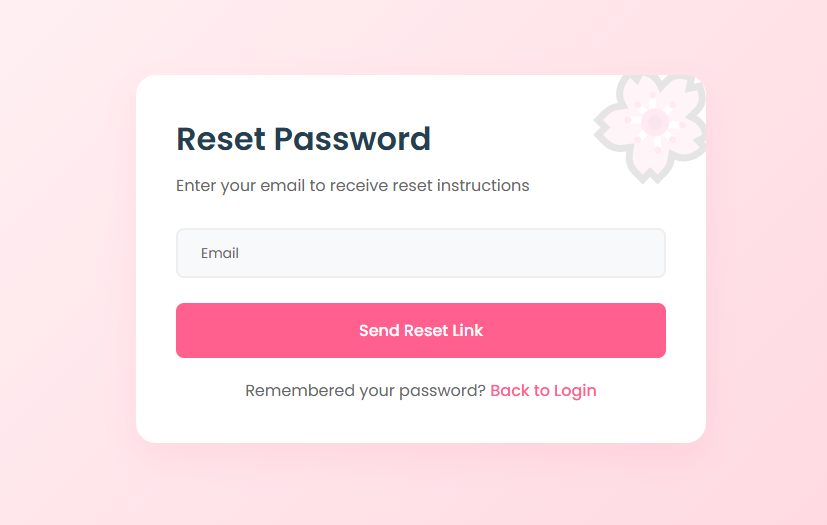 BloomCart Forgot Password