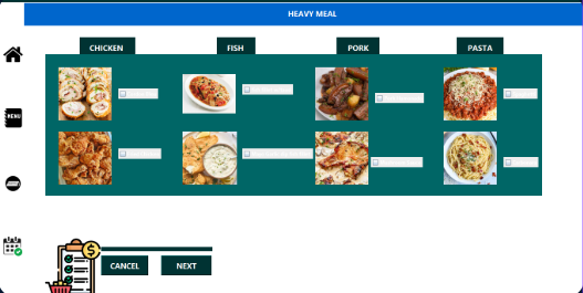 Parteyz Menu Selection